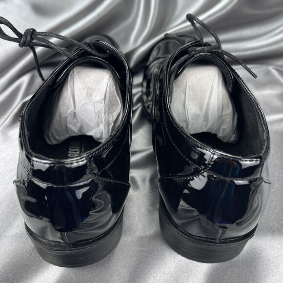 Stacy Adams Mens 9 Wide Gala Tuxedo Shoes Black Patent Leather 24998-004 Wedding - Picture 15 of 17